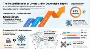 Crypto Crime Surges To Record 154 Billion