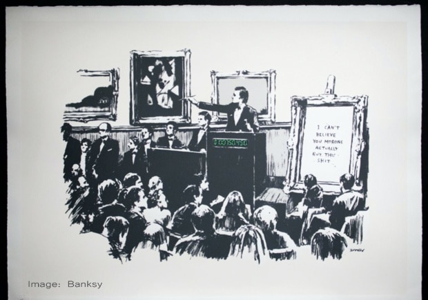 Banksy burns for NFT - AIBC News